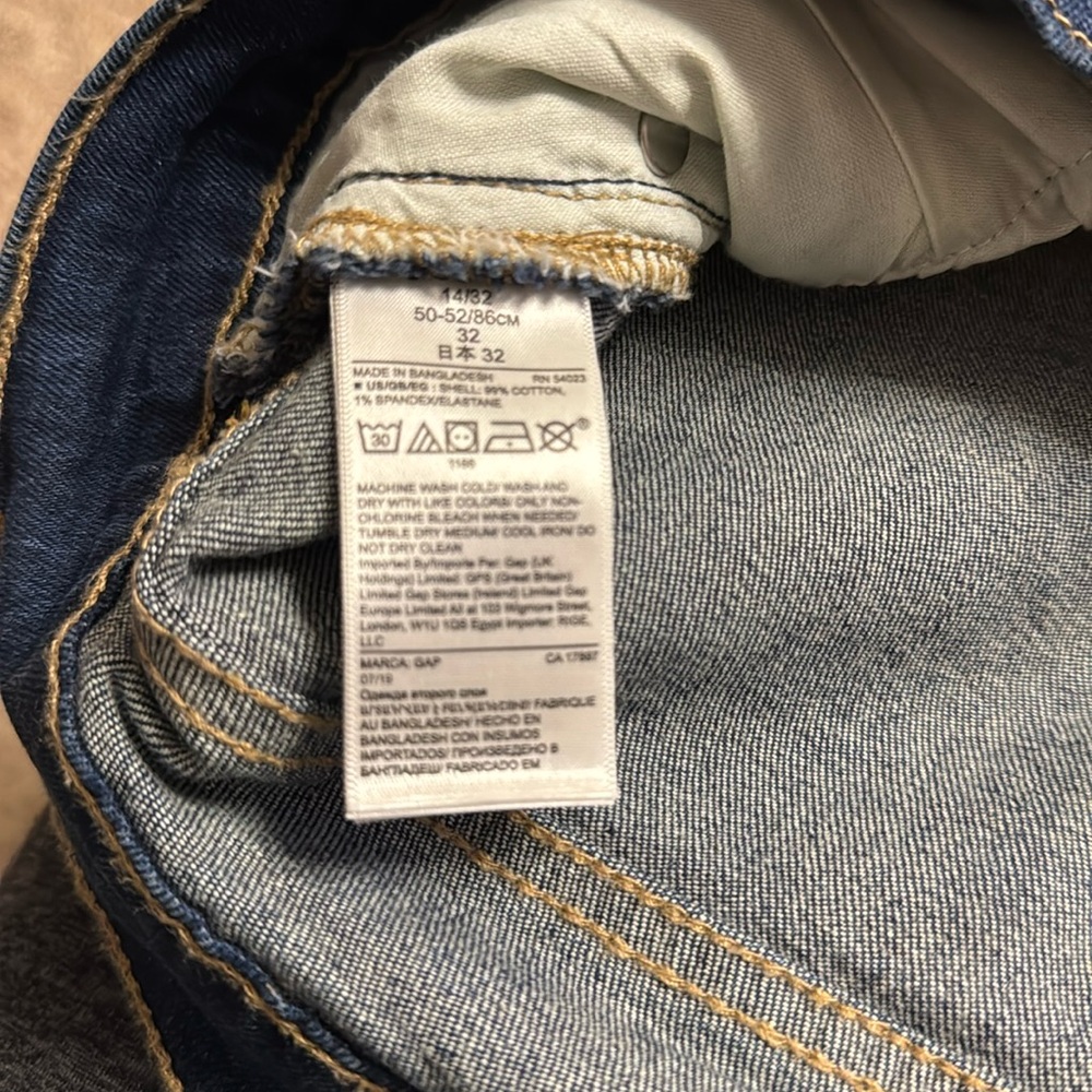 Gap Denim Girlfriend dark blue straight leg jeans - Picture 5 of 5